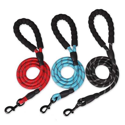 Strong Reflective Dog Leash 150/200/300cm for Big Dogs - The GoatFind Black / 0.8cm 150cm, Black / 0.8cm 200cm, Black / 0.8cm 300cm, Black / 1.0cm 150cm, Black / 1.0cm 200cm, Black / 1.0cm 300cm, Black / 1.2cm 150cm, Black / 1.2cm 200cm, Black / 1.2cm 300cm, Green / 0.8cm 150cm