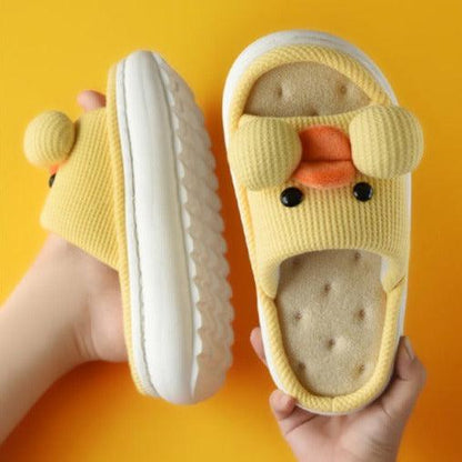 Cute Animal Faces Designer Slippers/Thick Sole Couples Unisex - The GoatFind