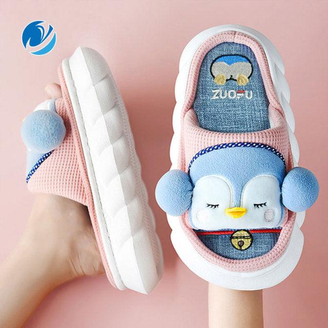 Cute Animal Faces Designer Slippers/Thick Sole Couples Unisex - The GoatFind
