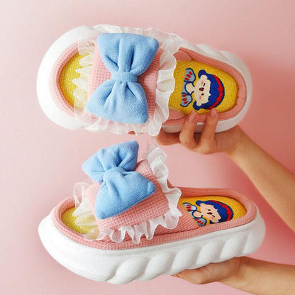 Cute Animal Faces Designer Slippers/Thick Sole Couples Unisex - The GoatFind