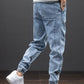 Anbican Black Blue Denim Joggers Mens/Jeans Pants Plus Size