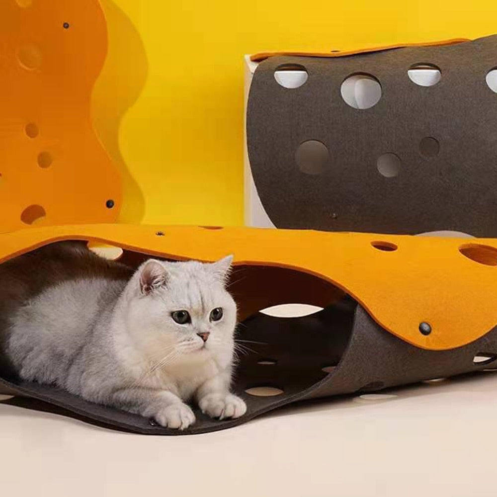 Deformable Kitten Tunnel Hiding Interactive Cat Toy & House