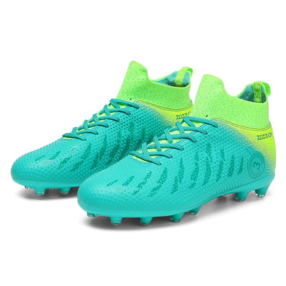 Scoremaster Quality Messi AG Soccer Cleats with Mismatch Dual Color - The GoatFind Blue Green AG / 1.5, Blue Green AG / 3, Blue Green AG / 4, Blue Green AG / 4.5, Blue Green AG / 5, Blue Green AG / 5.5, Blue Green AG / 6, Blue Green AG / 6.5, Blue Green AG / 7, Blue Green AG / 7.5