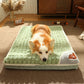 Comfort Pets Dog Flat Mat Bed with Raised Pillow