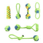 Evergreen Dog Toys/Pull Rope Tug Ball Chew Puppy Toy - The GoatFind