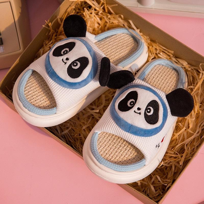 Cute Animal Faces Designer Slippers/Thick Sole Couples Unisex - The GoatFind