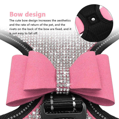 Bedazzled Rhinestone Blinged Dog Harness Vest - The GoatFind