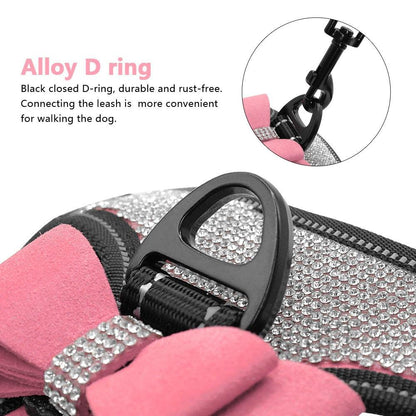 Bedazzled Rhinestone Blinged Dog Harness Vest - The GoatFind