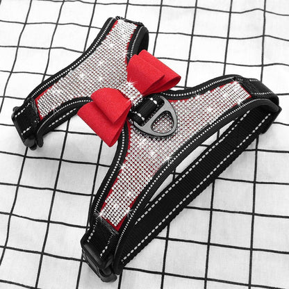Bedazzled Rhinestone Blinged Dog Harness Vest - The GoatFind