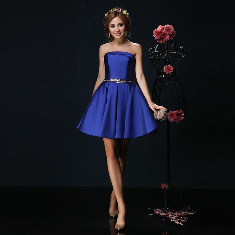 Candy Color Strapless Mini Cocktail Dress The GoatFind 