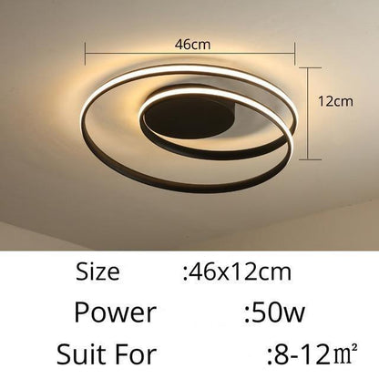 Circular Spiral LED Surface Mounted Ceiling Lights - The GoatFind