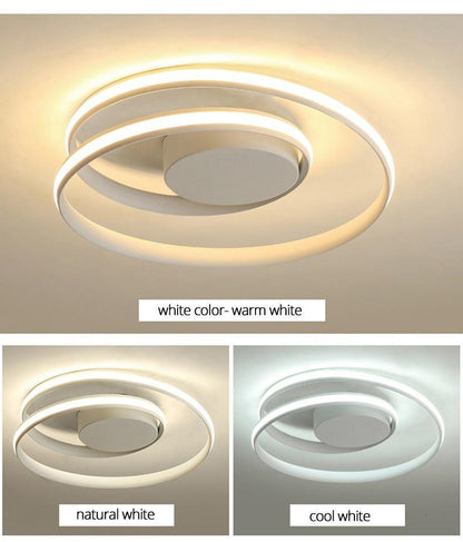 Circular Spiral LED Surface Mounted Ceiling Lights - The GoatFind
