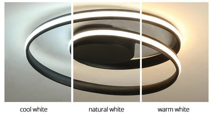 Circular Spiral LED Surface Mounted Ceiling Lights - The GoatFind