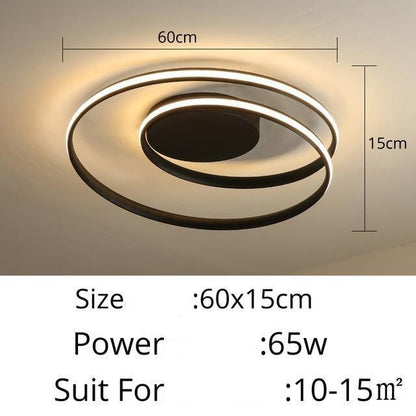 Circular Spiral LED Surface Mounted Ceiling Lights - The GoatFind