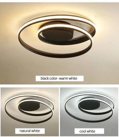 Circular Spiral LED Surface Mounted Ceiling Lights - The GoatFind