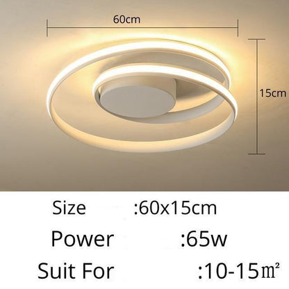 Circular Spiral LED Surface Mounted Ceiling Lights - The GoatFind