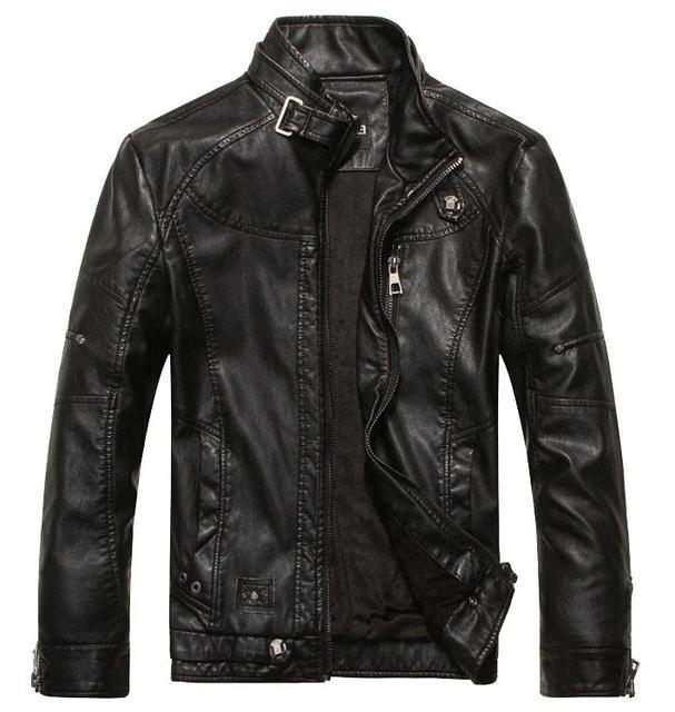 Classic Vintage Leather Jacket - PU Leather Bikers Jacket The G.O.A.T. Find black 2 US XS 