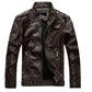 Classic Vintage Leather Jacket - PU Leather Bikers Jacket The G.O.A.T. Find Brown 3 US XS 