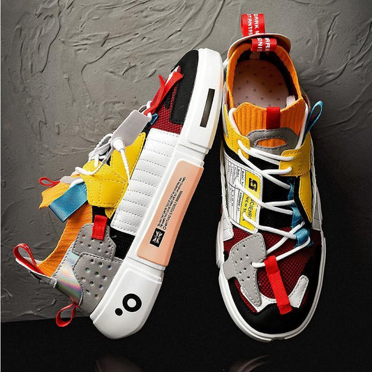 Future Max Patches Sneakers/Colorful Stitching Unisex Casual Shoes - The GoatFind Yellow Red Mix / 5.5, Yellow Red Mix / 6, Yellow Red Mix / 6.5, Yellow Red Mix / 7, Yellow Red Mix / 7.5, Yellow Red Mix / 8, Yellow Red Mix / 8.5, Yellow Red Mix / 9, Yellow Red Mix / 9.5, Yellow Red Mix / 10.5