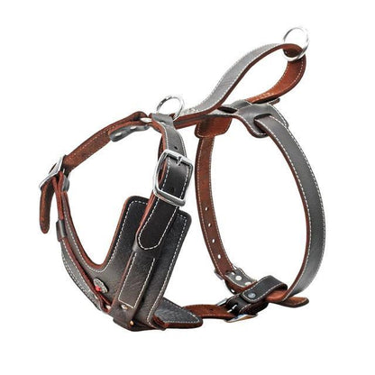 Genuine Leather Dog Harness/Durable Adjustable Big Large Dog Vest - The GoatFind