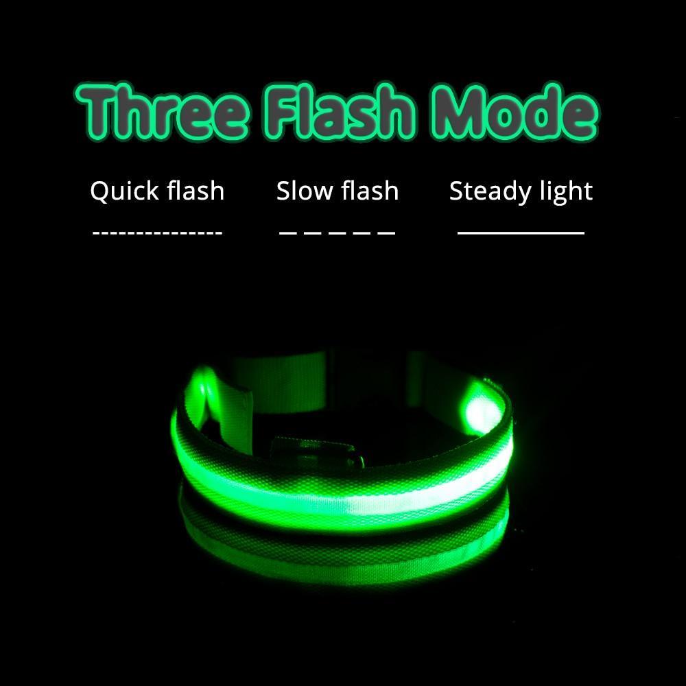 Original Glow in the Dark LED Dog Collars/USB Charging Anti-Lost Avoid Car Accident Collar For Dogs The G.O.A.T. Find 