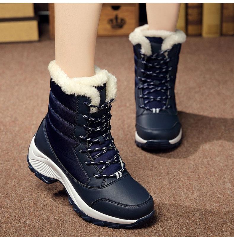 GOT FUR Womens Waterproof Winter Snow Ankle Boots Shoes The GoatFind 