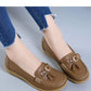 Womens Flat Boat Shoes with Bow knot/Leather Moccasins Flats Ballerina Ladies Shoe Black Red White Blue The GoatFind 
