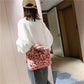 Leaopard Animal Print Plush Shoulder bag/ Soft fur handbag The GoatFind 
