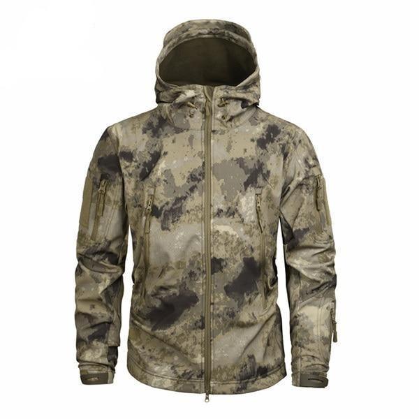 Men's Military Camouflage Fleece Army Tactical Jacket/Windbreakers The GoatFind AT XS 
