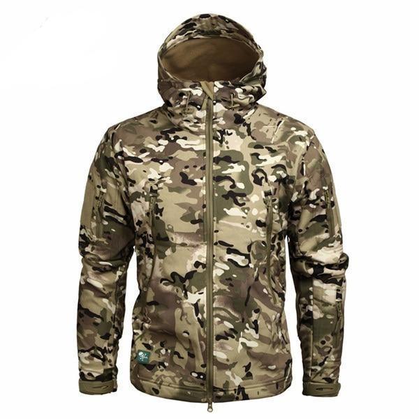 Men's Military Camouflage Fleece Army Tactical Jacket/Windbreakers The GoatFind CP XS 