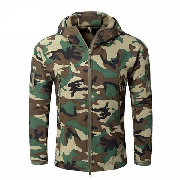 Men's Military Camouflage Fleece Army Tactical Jacket/Windbreakers The GoatFind JG XS 