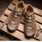 Mens Uber Cool Leather Casual Shoes/Lace up Soft Flat Footwear The G.O.A.T. Find Khaki plush 8.5 