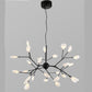 Modern LED FireFly Chandelier Lighting Fixture The G.O.A.T. Find Frosted 9 Lights Black Body, Warm White 3000K
