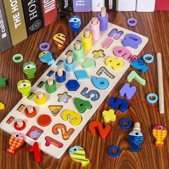 Montessori Early Educational Geometric Shape Cognition Toy/Maths Baby toys - The GoatFind