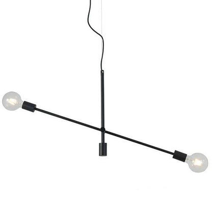 LED Criss Cross Industrial Pendant Hanging Rods Lights - Black Gold The GoatFind 2 heads Black 