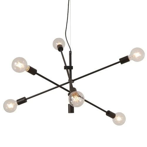 LED Criss Cross Industrial Pendant Hanging Rods Lights - Black Gold The GoatFind 6 heads Black 