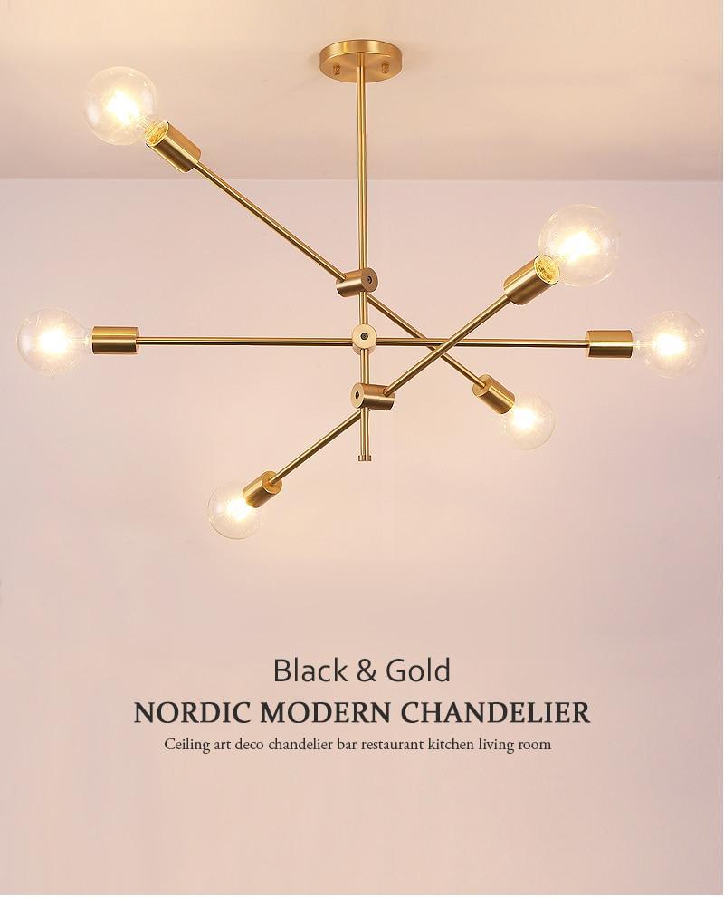 LED Criss Cross Industrial Pendant Hanging Rods Lights - Black Gold The GoatFind 