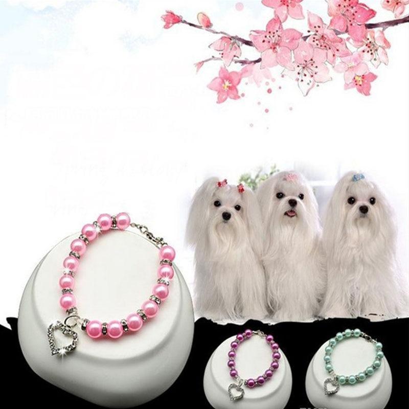 Pet Pearl Diamond Collar for Cat & Puppy Dog The GoatFind 