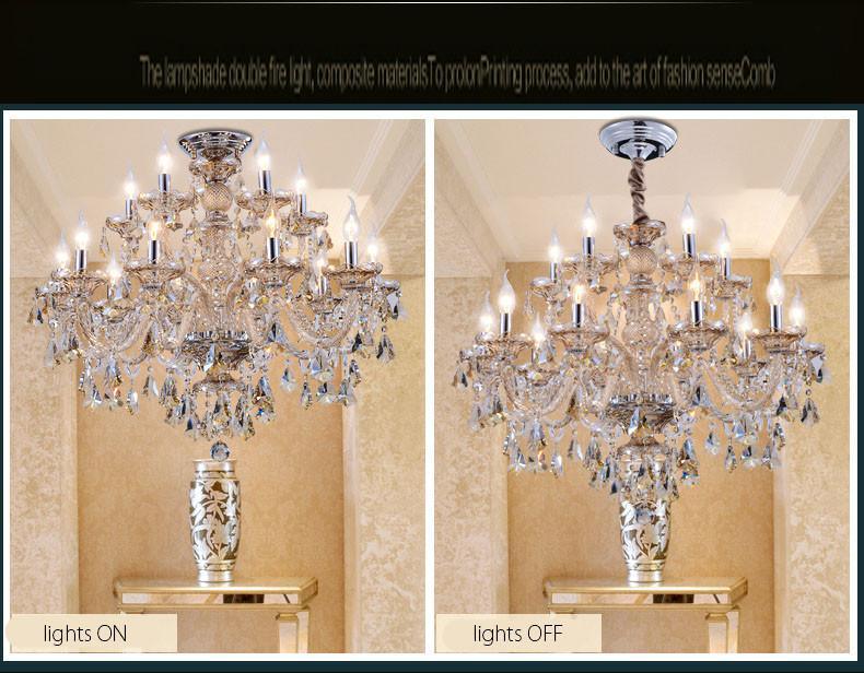 Premium Vintage Candle Light Crystal Gold Hanging Chandeliers The G.O.A.T. Find 