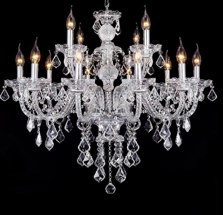 Premium Vintage Candle Light Crystal Gold Hanging Chandeliers The G.O.A.T. Find 