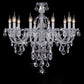 Premium Vintage Candle Light Crystal Gold Hanging Chandeliers The G.O.A.T. Find Gold with Cognac 10 Arm Lights Without Bulbs