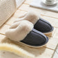 Womens Soft cotton Plush warm Fluffy Home flat slippers - The GoatFind