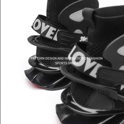 GOT VELOCITY Race Off High Top Shoes/ Blade Bounce Zig sole Sneakers - The GoatFind