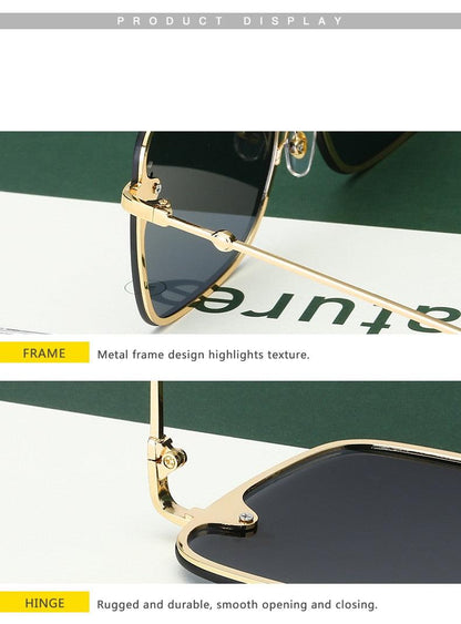 Bee Womens Square Sunglasses/Oversize Rimless Sunglasses Women - The GoatFind