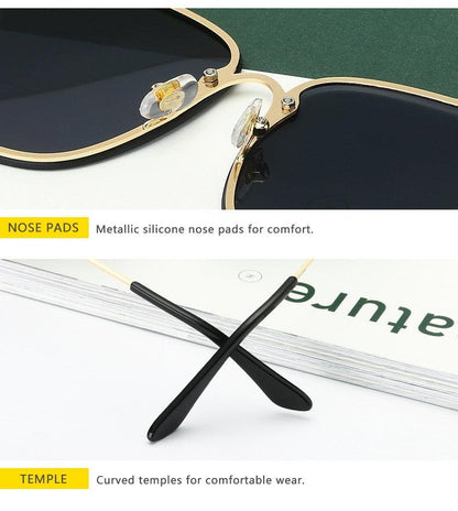 Bee Womens Square Sunglasses/Oversize Rimless Sunglasses Women - The GoatFind