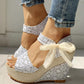 Hot Lace & Floral Wedges - The GoatFind