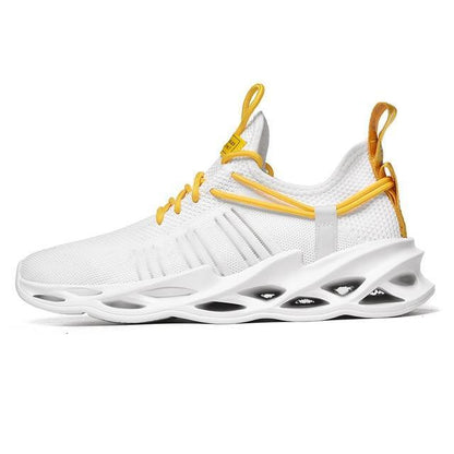 Unisex Brown Tennis Shoes/Yellow Running Sports Sneakers Mens Womens - The GoatFind