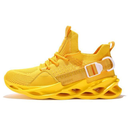 Unisex Brown Tennis Shoes/Yellow Running Sports Sneakers Mens Womens - The GoatFind