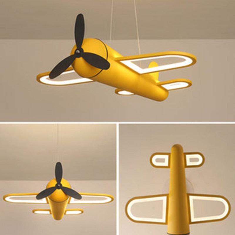 Airplane LED Hanging Light Fixture Childrens Room/LED Hanging Lighting - The GoatFind