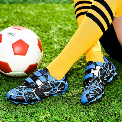 Mess It Kids Outdoor Soccer Cleats/Boys Girls Training Football Cleats - The GoatFind